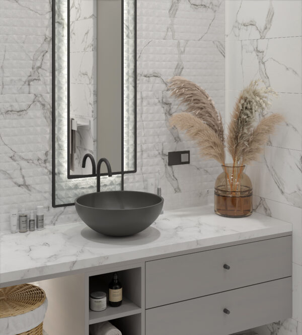 Marble Statuario Cubic 30x80 IN/WT - Image 10
